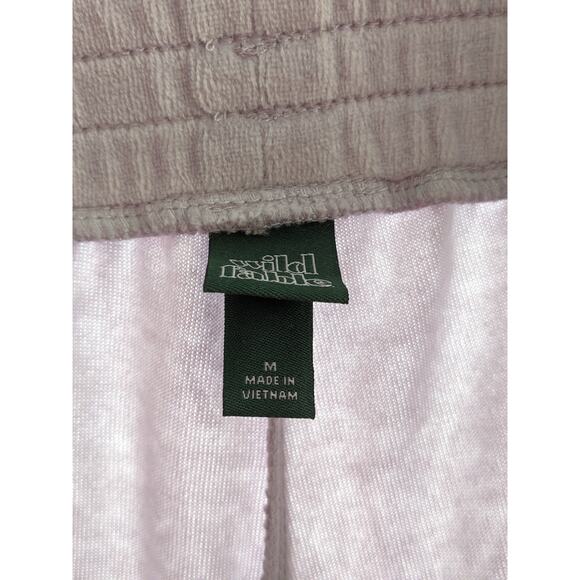 High Rise Velour Joggers Wild Fable Purple M Relaxed Casual Pants Pockets Lounge - Picture 5 of 8